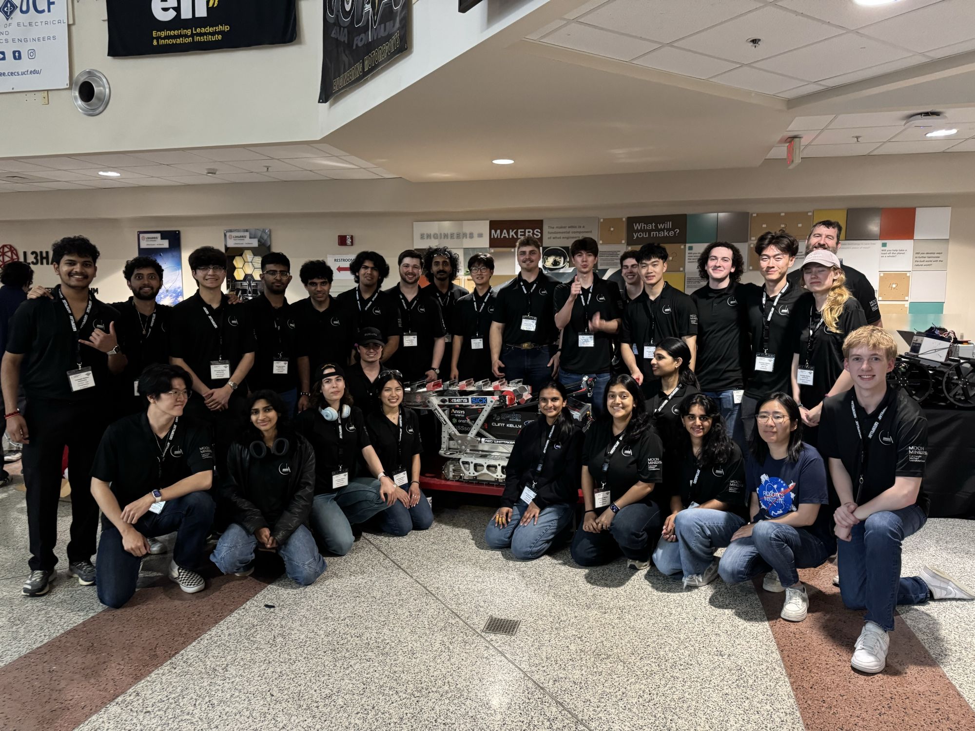 CMU Moon Miners team at the Lunabotics competition